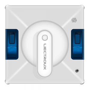 Window Cleaning Robot Liectroux YW509, 4-Way Water Spray, Home Glass Floor Wall Tiles Cleaner Robot, Robot Vacuum Cleaner for Windows, Intelligent Navigation, Multiple Safety System, Frameless Works,Voice Prompts